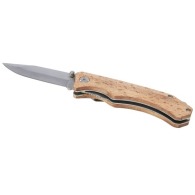 Couteau de poche en bois avec clip de ceinture