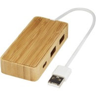 Hub personnalisable USB en bambou