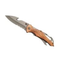 Couteau de sécurité personnalisé en bois d'olivier