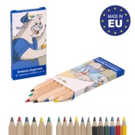 Set de 6 crayons de couleur publicitaires EU
