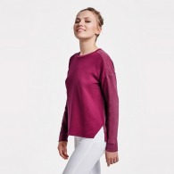 ETNA - Sweat-shirt personnalisable pour femme, combiné avec deux tissus et deux couleurs