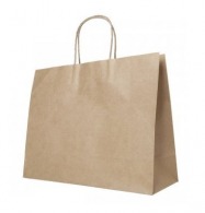 Grand sac en papier kraft personnalisable brun