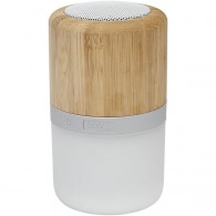 Haut-parleur Bluetooth® en bambou avec lumière