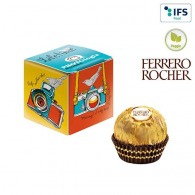 Mini-cube publicitaire avec chocolat Ferrero rocher
