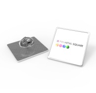 Pin's carré personnalisé métal