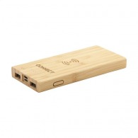 Bamboo 8000 Wireless Powerbank chargeur publicitaire sans fil