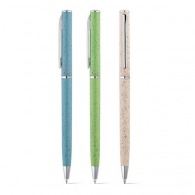 stylo à bille publicitaire fibre de paille de blé et abs