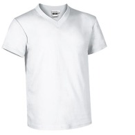 T-shirt col v blanc 1er prix