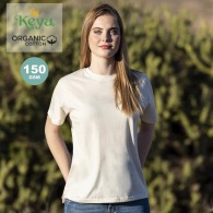 T-Shirt publicitaire Femme KEYA en coton BIO 150g/m2 et finition naturelle