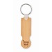 Miniature du produit  Porte-clés jeton personnalisable en bambou 1