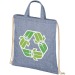 Sac à dos recyclé 210 g/m² avec cordon de serrage, sac à dos léger à cordelettes publicitaire