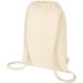 Sac à dos avec cordon en coton organique 140 g/m² GOTS, Gym bag publicitaire