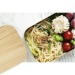 Miniature du produit Boîte repas personnalisable en acier inoxydable avec couvercle en bambou 5