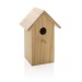 Maison pour oiseaux en bois FSC®, maison et nichoir pour oiseaux publicitaire
