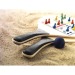 Miniature du produit Set de 2 raquettes de plage personnalisées avec balle, jeu d'échec et petits chevaux 2