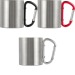 Mug double paroi 20 cl poignée mousqueton, mug et tasse en métal publicitaire