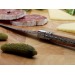 Set de 6 couteaux de table en bois d'olivier, couteau de table publicitaire