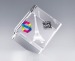 Cube losange 5cm en verre cadeau d’entreprise