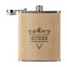 Hipflask Bamboo 200 ml gourde, flasque publicitaire