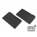Porte-cartes zippé anti-RFiD en cuir Sandringham, Etui et porte-cartes anti-RFID publicitaire