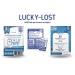 Pack LUCKY-LOST 2 QR Codes adhésif et 1 badge PVC offert, Made in France publicitaire
