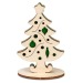 Carte de voeux Premium avec figurines feutrine et bois - Premium 4/0-c - sapin de Noël, décoration de sapin de Noël publicitaire
