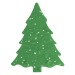 Carte de voeux avec papier ensemencé sapin - graines d'épicéa - Epicéa - papier d'herbe 4/4-c, décoration et objet de Noël publicitaire
