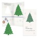 Carte de voeux avec papier ensemencé sapin - graines d'épicéa - Design standard cadeau d’entreprise