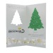 Carte de voeux avec papier ensemencé sapin - graines d'épicéa - Epicéa - 4/4-c, décoration et objet de Noël publicitaire