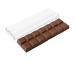 Barre de chocolat 75g avec papier recyclé, barre chocolatée ou sucrée publicitaire