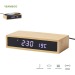 Miniature du produit Horloge personnalisable Multifonction en bambou 0