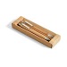  kit stylo bille et porte-mine en bambou, Parure avec porte-mines publicitaire