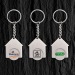 Miniature du produit Porte-clés jeton personnalisé maison 0