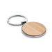 Miniature du produit Porte-clés rond métal bambou 0