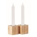  2 bougies et support en bambou cadeau d’entreprise
