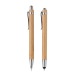 Set stylo en bambou cadeau d’entreprise