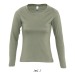 Miniature du produit T-shirt femme col rond manches longues couleur sol's - majestic - 11425c 3