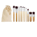 Trousse de 10 pinceaux à maquillage en bambou cadeau d’entreprise
