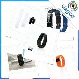 Bracelet connecté publicitaire, personnalisé avec votre logo | Goodies Vegea