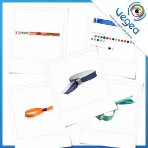 Bracelet inviolable publicitaire | Bracelets inviolables personnalisés avec logo | Goodies Vegea