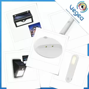 Lampe avec détecteur de mouvement, personnalisée avec votre logo | Goodies Vegea