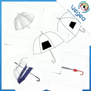 Parapluie publicitaire cloche, personnalisé avec votre logo | Goodies Vegea