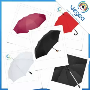 Parapluie publicitaire FARE personnalisé avec votre logo | Goodies Vegea