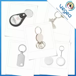 Porte-clés publicitaire en métal | Porte-clés métalliques, personnalisés avec logo | Goodies Vegea