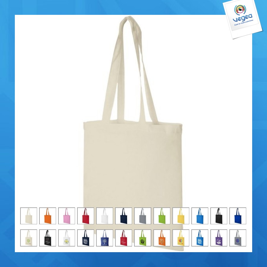 Sac shopping coton madras 140 gr/m² Tote bag